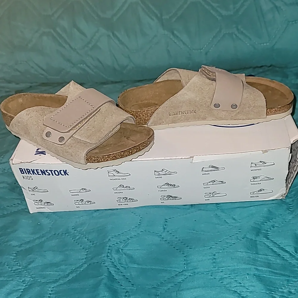 Birkenstock Kyoto Kid's - Taupe - 30 Narrow - New In Box Boys Or‎ Girls US 12